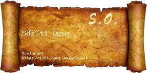 Sóti Oguz névjegykártya